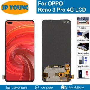6.4”Original Amoled For Oppo Reno 3 Pro 3Pro 4G CPH2035 CPH2037 CPH2036 LCD Display Touch Screen Digitizer Assembly Replacement