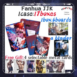 2025 Newest Fanhua JJK Jujutsu Kaisen JJK Colection Cards Booster Box Gojo Satoru Nanami Sukuna Hobby Chrismas Gift