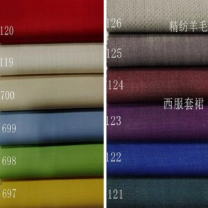 Light yellow beige anti-wrinkle worsted wool clothing fabric Spring and autumn suit pants waistcoat professional