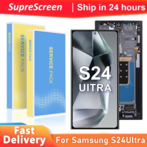 AMOLED S24Ultra For Samsung Galaxy S24 Ultra S928B S928N LCD Display Touch Screen Digitizer For Samsung S24Ultra Display Screen