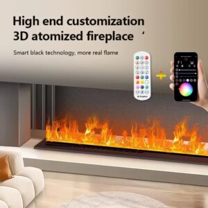 Intelligent indoor electric water atomizer, intelligent steam TV cabinet decorative fireplace, 3D water vapor electric fireplace