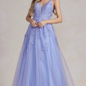 Tulle Spaghetti Straps Prom Dresses Lace Appliques Sequins V-neck Floor-Length Graduation Dress Luxury A-line Evening Gowns