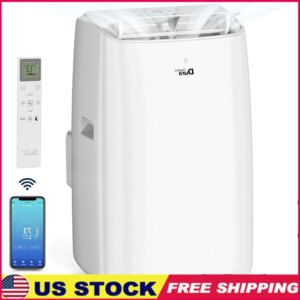 12000 BTU Portable Air Conditioner with Remote Fast Cooling Compact Unit Room and Home Up to 350 Sq Ft