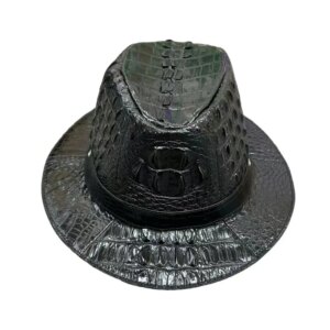 2025 new arrival crocodile skin cap Genuine leather sun hat AL007