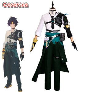 Cosersea Harumasa Cosplay Costume Game Zenless Zone Zero Harumasa Cosplay Costume Men Uniform Halloween Party Cos Outfit Fullset
