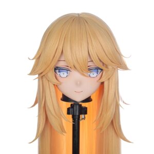 Handmade Full Headband Lock Female/Girl Resin Kig Mask Anime figures Cosplay Japanese Anime Role Play Kigurumi Doll Mask