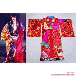 fondcosplay tripp Fashion Hiphop Kamenashi Kazuya Kat-tun 1582 Japan Kimono Cosplay Costume Custom-made[G609]
