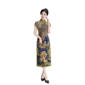 Cheongsam national wind pressure flaperon leaves fringe Hanfu hanging pieces