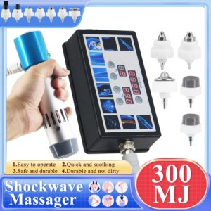 Professional Shock Wave Massager 300MJ For ED Treatment Muscle Pain Relief Home Massage Physiotherapy Shockwave Therapy Machine