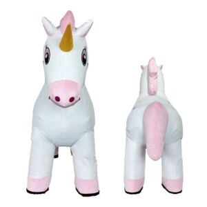 Cartoon Unicorn Plush Inflatable Clothing Adult Men and Women Christmas Party Mascot Carnival Character Cosplay Set