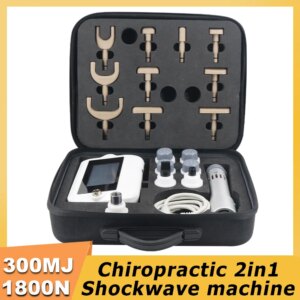 300MJ Shockwave Therapy Machine ED Treatment Sports Injuries Pain Relief Chiropractic Correction Adjusting Tools Dual System