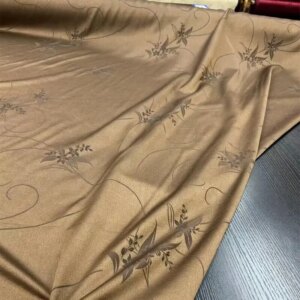 Magnolia Real Silk Silk Wool Jacquard Fabric 32momme Top Suit Dress Cheongsam Wool Silk Fabric