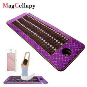 Natural Jade Heating Mattress Massage Pad Hot Stone Therapy Pad Ultra Long Wave Photon Energy With Hole Relieves Pain for Beauty
