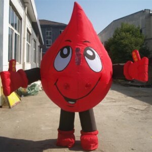 Inflated Garment Blood Donation Mascot Costume Cosplay Suit Advertising Promotion Handmade Cartoon Character Mascot Clothing