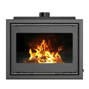 16KW Indoor Modern European Built-in Wood Burning Heater Wood Stove Fireplace Insert Wood Burner For Living Room Villa