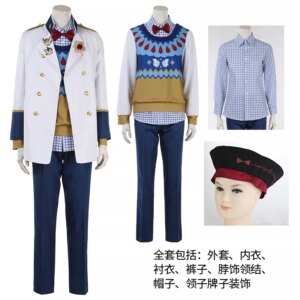 Full set New Game Twisted Wonderland Neige Lubanche Prince Cosplay Costume Halloween Christmas Role Playing Party Costume