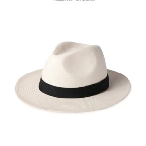 Light luxury elegant fashion hats men’s and women’s white size top hat