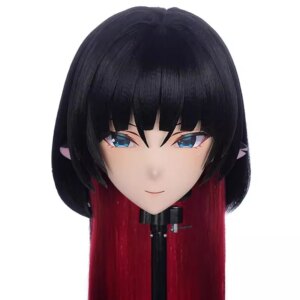 Customize Character Crossdressing Kig Mask Anime figures Cosplay Full Head Mask Japanese Anime Role Play Kigurumi Mask BJD