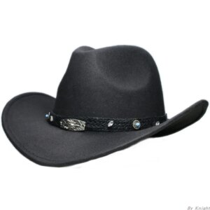 Vintage cowboy hat with large brim and wide sunshade