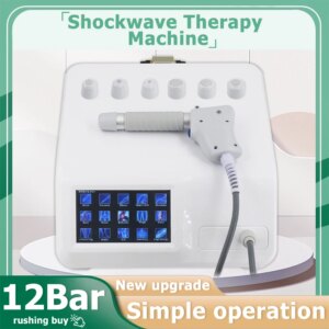 Pneumatic Shockwave Therapy Machine ED Treatment And Shoulder Pain Relief 12Bar Shock Wave Instrument Body Massager