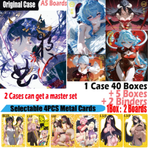 New A5 Size Board “Nocturne ” Waifu Collection Card Hobby Genshin CCG Card Shenhe Doujin Toys Board Gifts