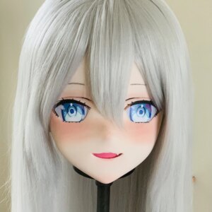 (XYQ11)Customize Character Crossdressing Female/Girl PLA Full Head With Lock Anime Cosplay Japanese Animego Kigurumi Mask