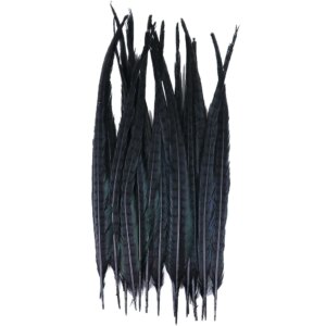 100PCS Black Ringneck Pheasant Feathers Tail Feather 35-60CM Natural Plumes for DIY Craft Carnival Party Decor Wholesale