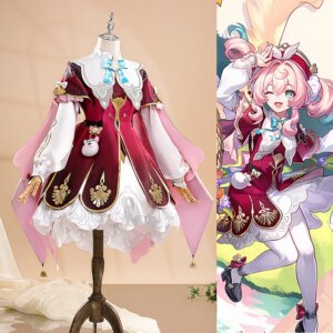 Cos Hyacinthia Cosplay Costume Game Honkai Star Rail Costume Anime New outfit women Red Puffy Dress B