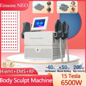 Professional RF Nova Body Sculpt Machine 15 Tesla 6500W EMS Fat Burning Muscle Build Hiemt Beauty Emsone NEO Device