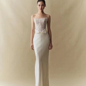 Mermaid Wedding Dresses With Detachable Cape With Train ,Fashion Elegant Bridal Gowns DW928