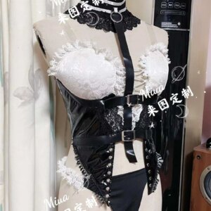 Cos-Mart Game Dead Or Alive Marie Rose Cosplay Costume Sweet Wedding Dress Female Activity Party Role Play Clothing Custom-Make