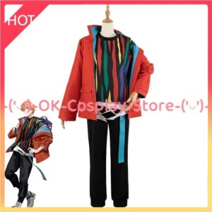 [Custom Made] Shinonome Akit Cosplay Costume Game Project Sekai Colorful Stage Akt Cosplay Party Suit Halloween Uniforms