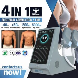 4 in 1 EMS RF Muscle Building Machine High-Intensity Electromagnetic Fat Burning Body Contouring Butt Lift Physiotherapy Device