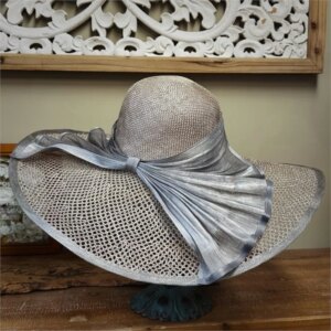 Spring and summer oversized top hat bow hollow out fashion elegant