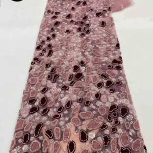 African Velvet Tulle Groom Lace Fabric 2025 High Quality Nigerian French Sequin Lace Fabric For Party Wedding Dress Sewing Cloth