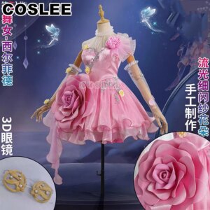 COSLEE Identity V Margaretha Zelle Cosplay Costume Female Dancer Valentine’s Day Rare Fashion Uniform Dress Halloween Party Outf