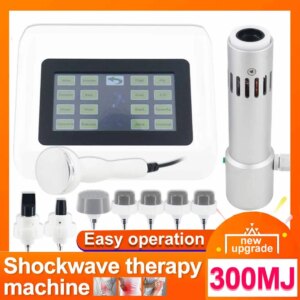 300MJ Shockwave Therapy Machine Shock Wave Device High Energy ED Treatment Pain Relief Deep Massage 2 In 1 Ultrasonic Instrument
