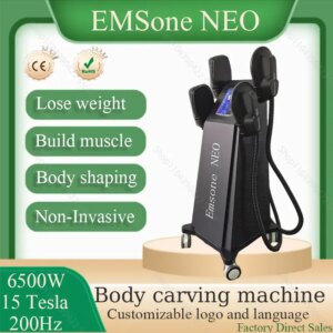 200Hz RF technology burns fat 2025 NEO EMSone 6500W 15 Tesla body sculpting machine improves hip muscle beauty equipment