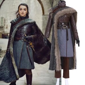 GOT 8 cosplay Arya Stark Cosplay Costume Adult Women Carnival Sansa Stark Sister Cosplay Outfit Custom Made