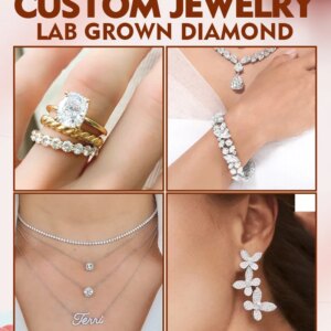 May Customized Links Support 925Siver 9K/10K/14K/18K/24K Gold Jewelry Customize Lab Diamond&Moissainete Jewelry