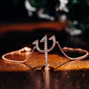 Provence 10K Rose Gold Cupid’s Arrow Bracelet Luxury Ladies Wedding lab grown diamond Bracelet Anniversary Couture Jewelry Gifts