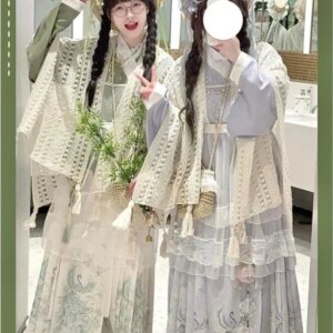 Eclectic dress a daily cute style Hanfu set for best friends