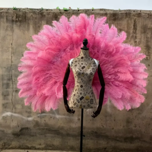 Birthday Party Decoration Photography props Costume Unique big Pink Angel Wings Fairy feather handicrats