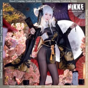NIKKE The Goddess of Victory White Bunny X 777 White Rabbit Blanc Cosplay Costumes Sexy Kimono Jumpsuit Guns Prop Halloween Suit