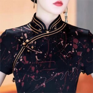 New cheongsam Chinese style elegant temperament long performance