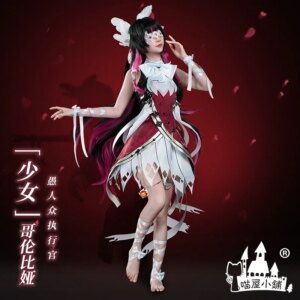 Hot Game Genshin Impact Colombina Damselette Cosplay Costume Anime Women Fashion Dress Role Play Clothes for Girls Sizes S-XL
