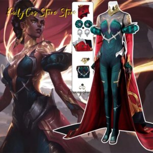 Mel 코스프레 Costume Women’s Jumpsuit Evening Dress Cape Long Skirt LOL Woman Disguise Anime Halloween Carnival Party Outfits