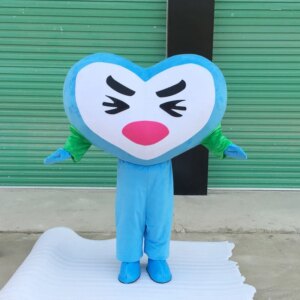 Heart-shaped Mascot Costume Cartoon Valentine’s Day Cosplay Set Celebration Stage Performance Costume