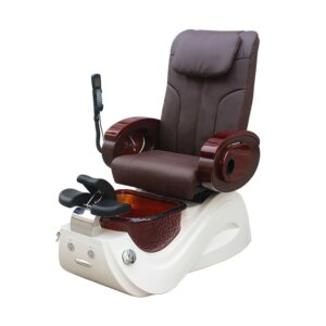 S813 be auty Salon Electric Recliner Deluxe Wooden Massage Glass Bowl Nail Spa Pedicure Chair Without Plumbing