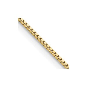 14K 18 inch.95mm Box with Lobster Clasp Chain